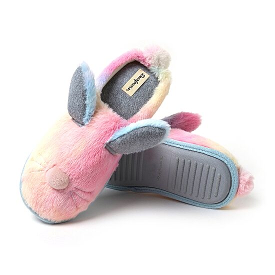 Dearfoams Unisex Bunny Womens Memory Foam Clog Slippers