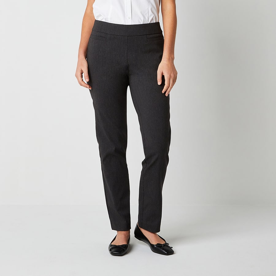 Liz Claiborne Womens Tall Straight Mid Rise Pull-On Pant by JCPenney