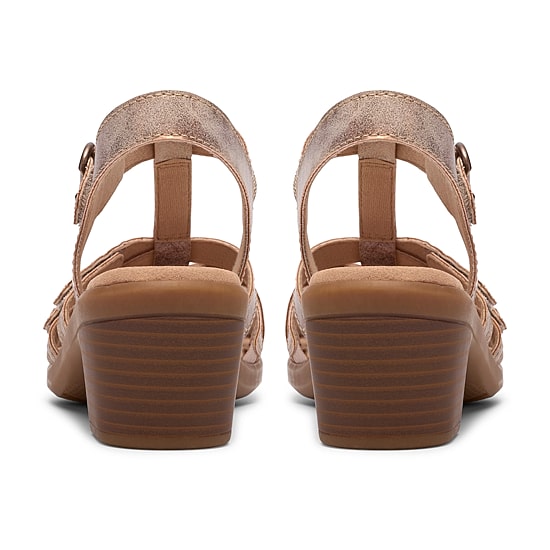 Clarks Womens Emily2 Rose Strap Sandals