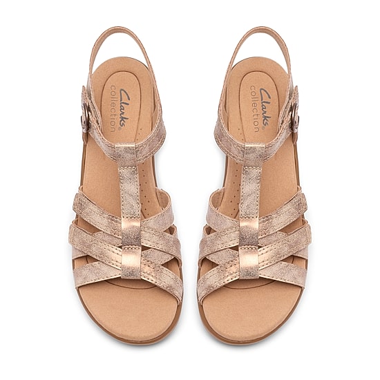 Clarks Womens Emily2 Rose Strap Sandals