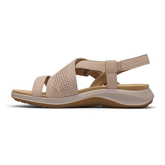 Clarks Womens Maelynn Gem Adjustable Strap Flat Sandals