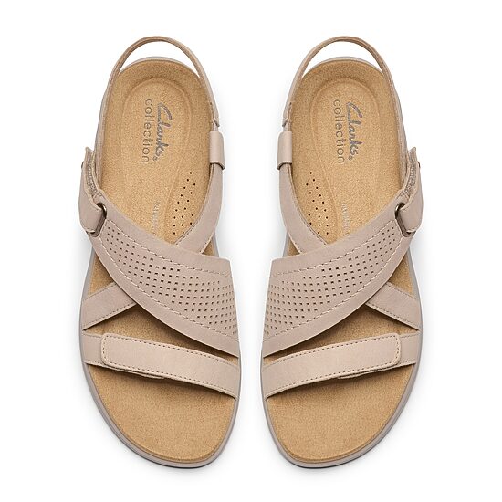 Clarks Womens Maelynn Gem Adjustable Strap Flat Sandals