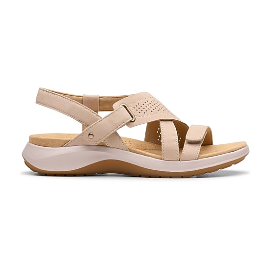 Clarks Womens Maelynn Gem Adjustable Strap Flat Sandals