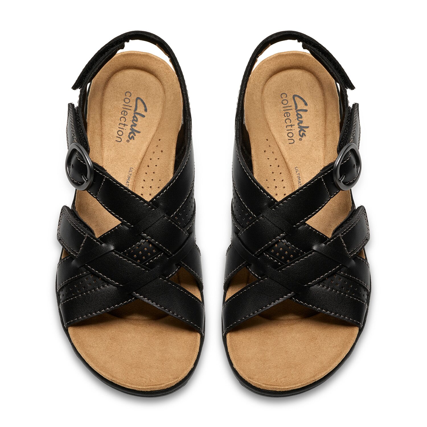 Clarks Womens Laurieann Mae Adjustable Strap Flat Sandals