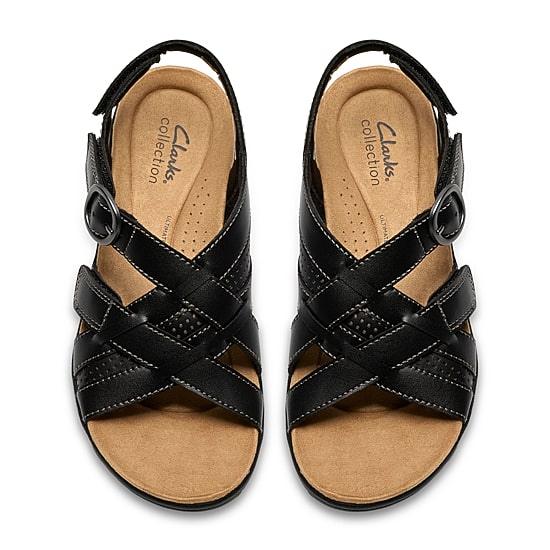 Clarks Womens Laurieann Mae Adjustable Strap Flat Sandals