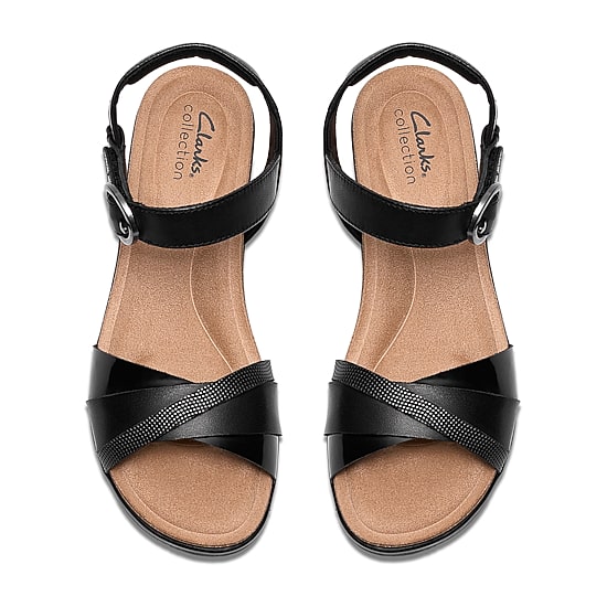 Clarks Womens Kacha Twist Wedge Sandals