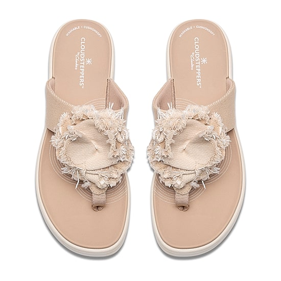 Clarks Womens Drift Rose Wedge Sandals