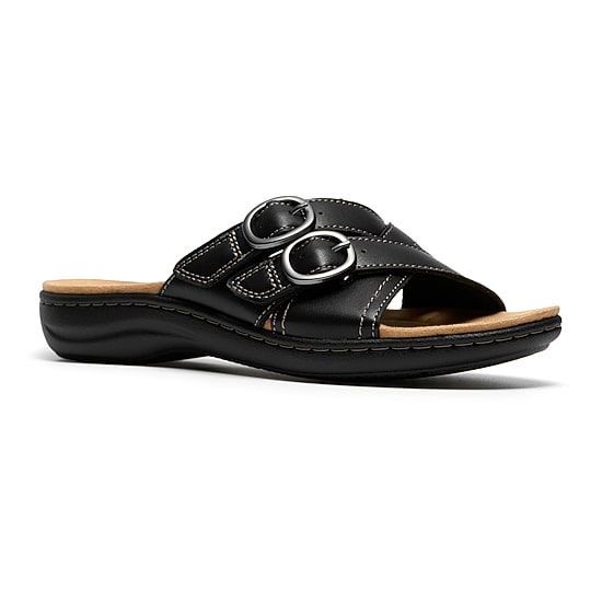 Clarks Womens Laurieann Opal Flat Sandals