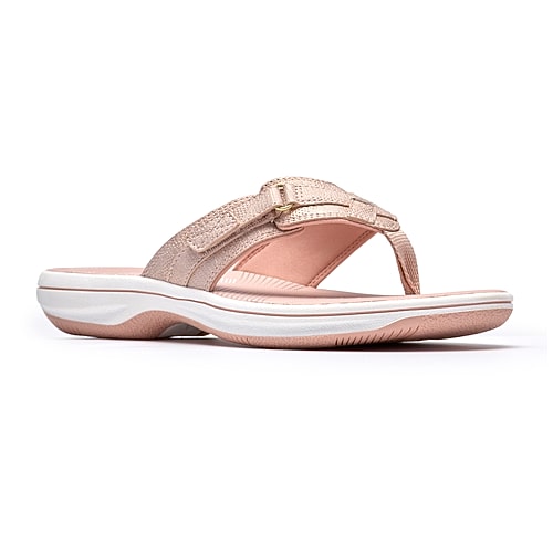 Clarks Of England Clarks Cloudsteppers Womens Breeze Sea Flip-flops In Pink