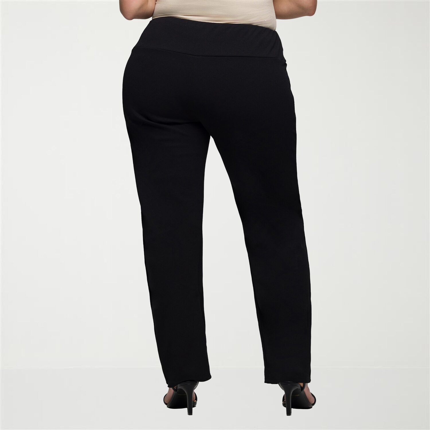 24seven Comfort Apparel Womens Plus Skinny Mid Rise Pant