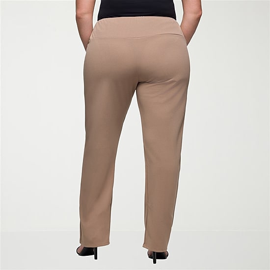 24seven Comfort Apparel Womens Plus Skinny Mid Rise Pant