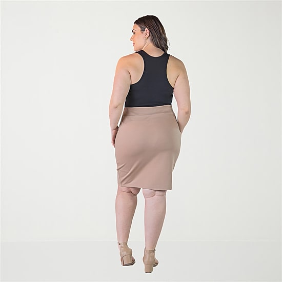 24seven Comfort Apparel Womens Plus Pencil Skirt