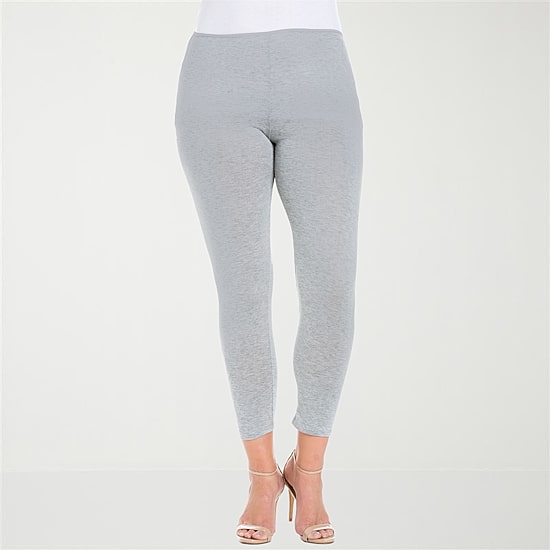 24seven Comfort Apparel Womens Knit 28 1/2" Plus 7/8 Ankle Legging