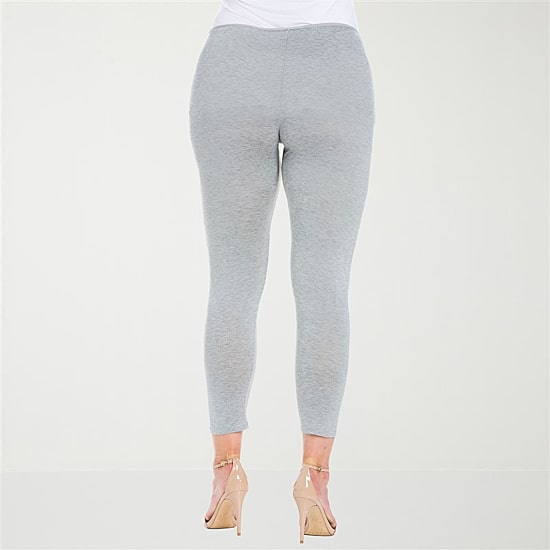 24seven Comfort Apparel Womens Knit 28 1/2" Plus 7/8 Ankle Legging