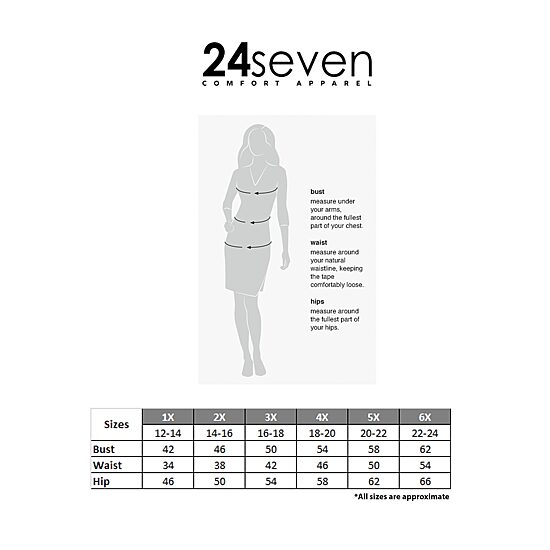 24seven Comfort Apparel Womens Knit 28 1/2" Plus 7/8 Ankle Legging
