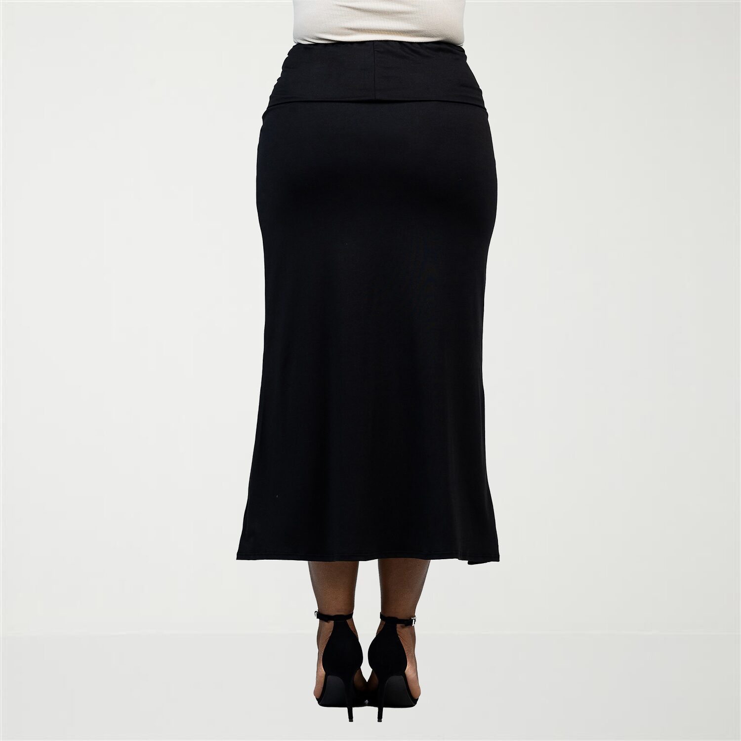 24seven Comfort Apparel Womens Plus Maxi Skirt