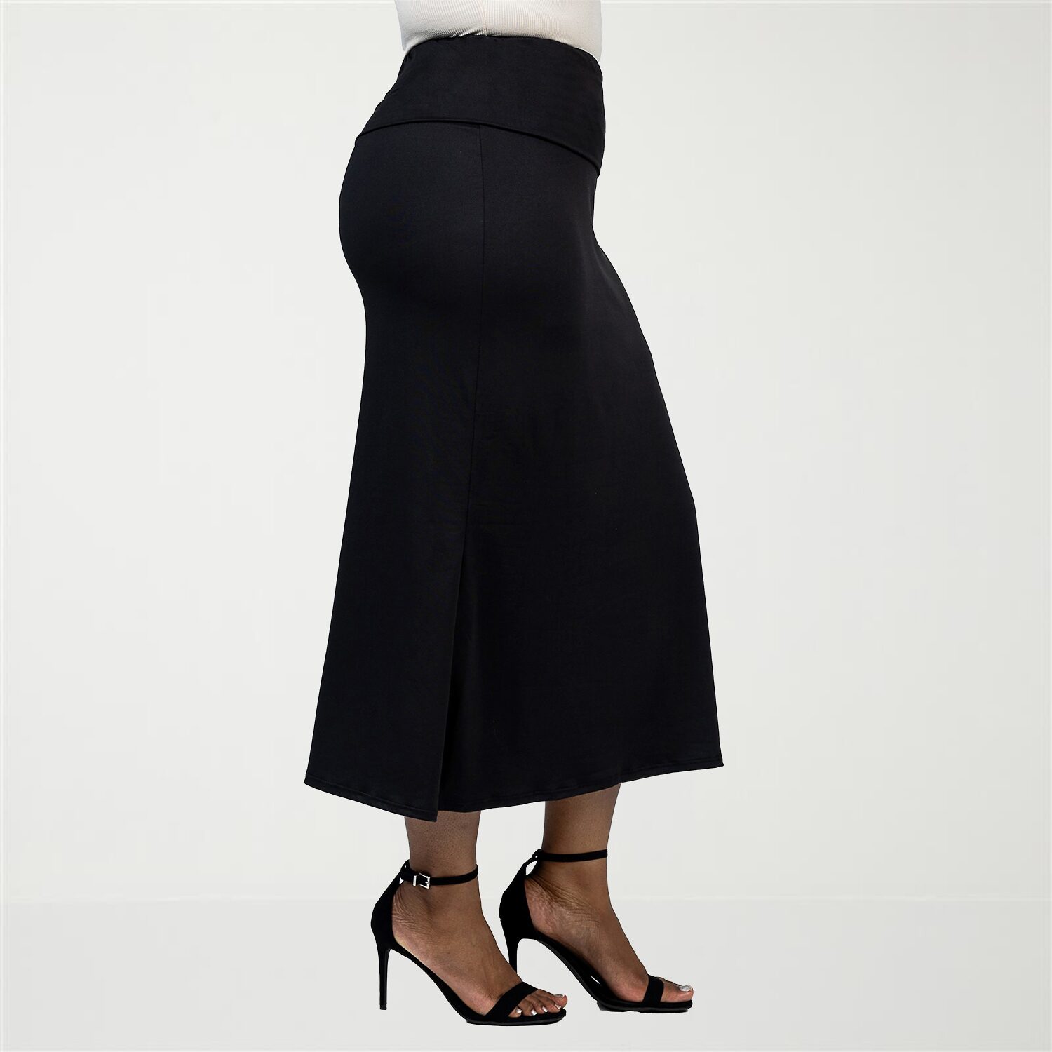 24seven Comfort Apparel Womens Plus Maxi Skirt