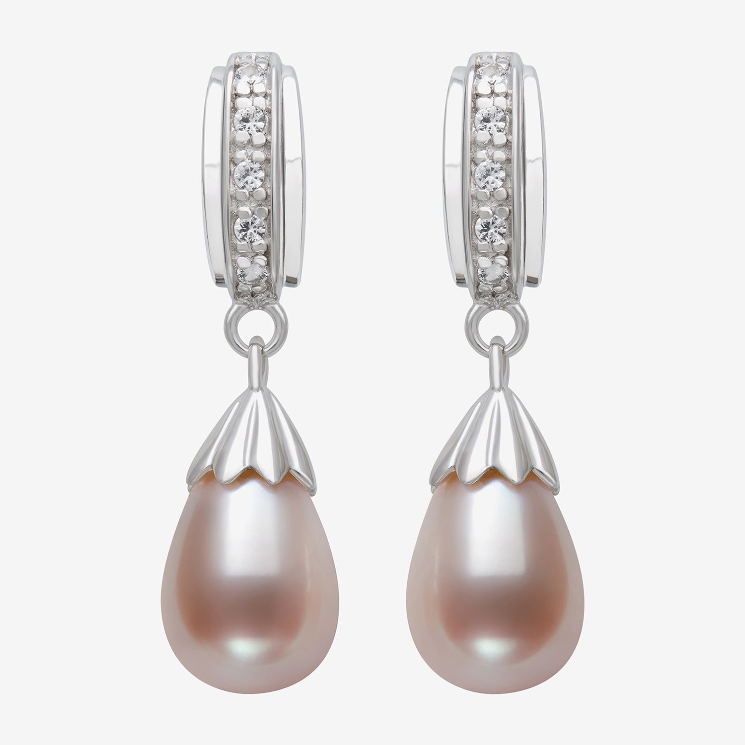 Limited Quantities! Womens Cultured Freshwater Pearl Sterling Silver Drop Earrings