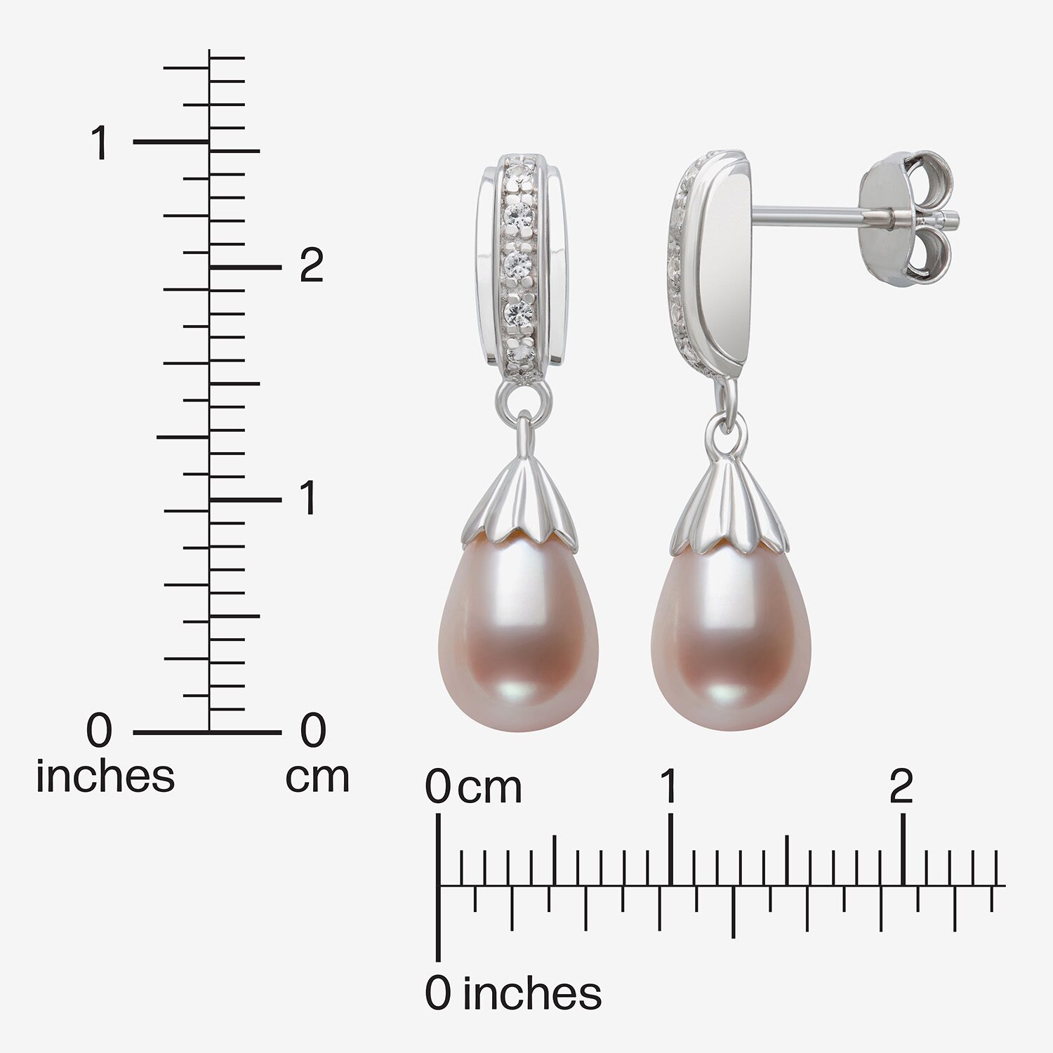 Limited Quantities! Womens Cultured Freshwater Pearl Sterling Silver Drop Earrings
