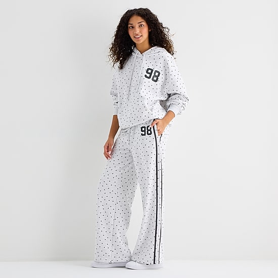 Forever 21 Womens Juniors Wide Leg Sweatpant