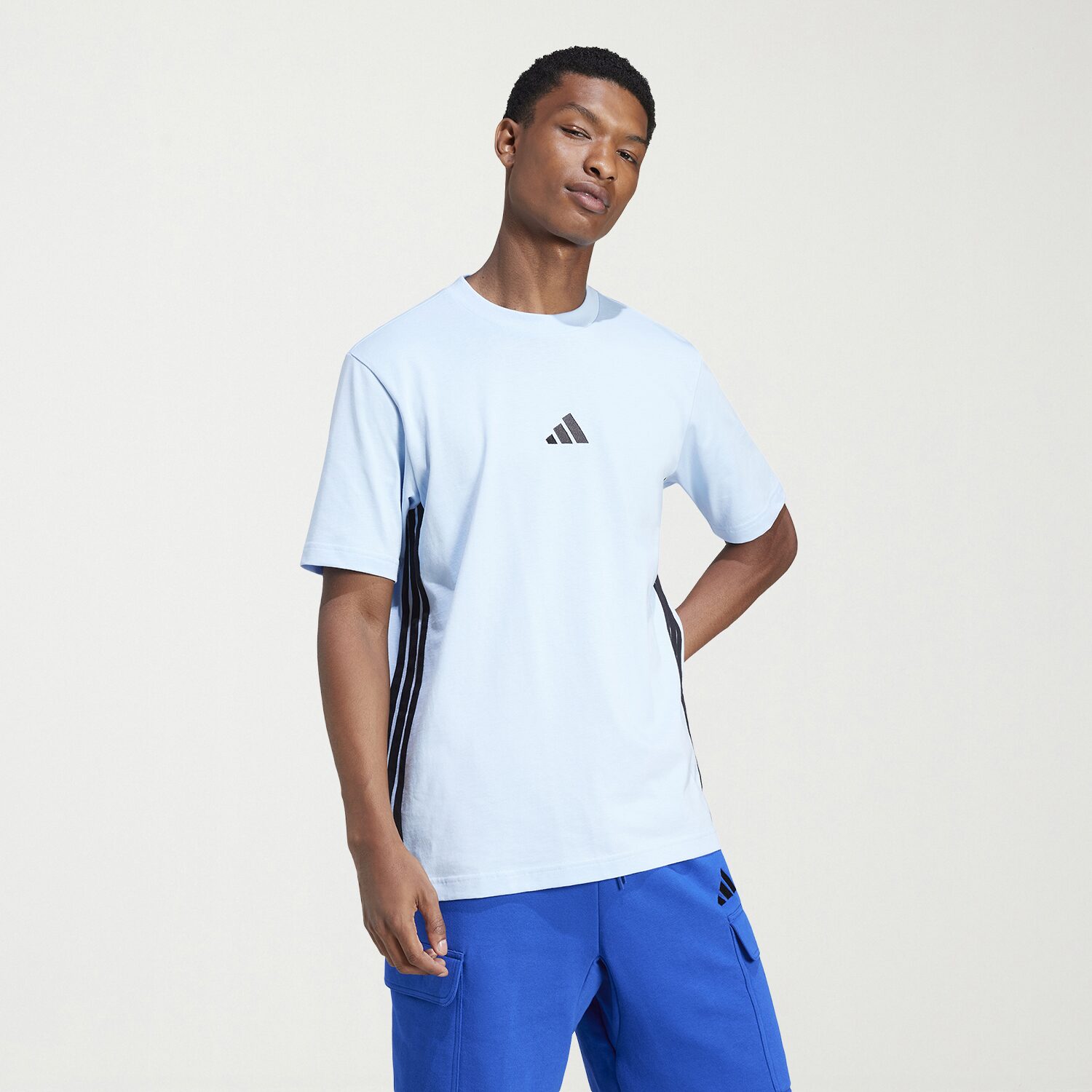 adidas Mens Crew Neck Short Sleeve Active T-Shirt