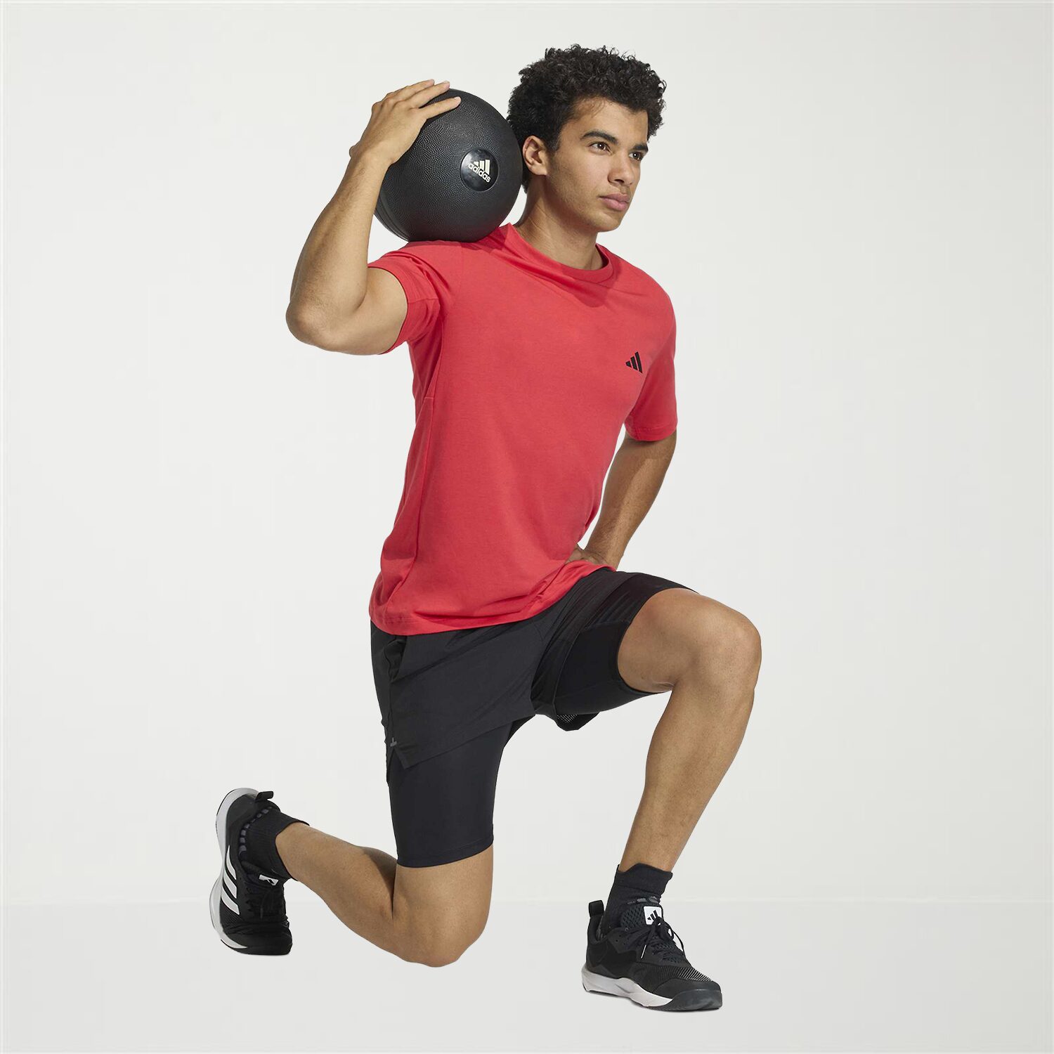 adidas Mens Crew Neck Short Sleeve Active T-Shirt