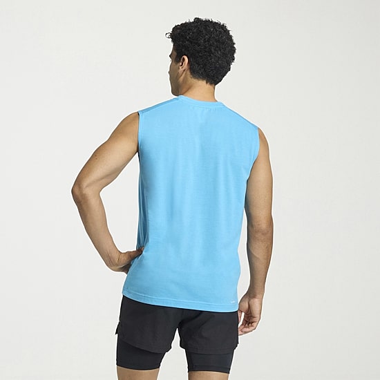 adidas Mens Crew Neck Sleeveless Muscle T-Shirt