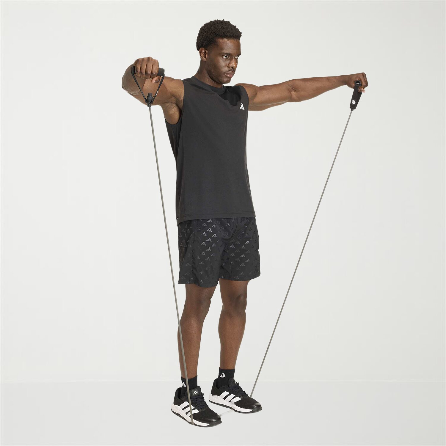 adidas Mens Crew Neck Sleeveless Muscle T-Shirt