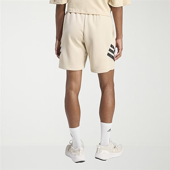 adidas Future Icons Woven 3 Stripe Mens 7" Mid Rise Workout Shorts