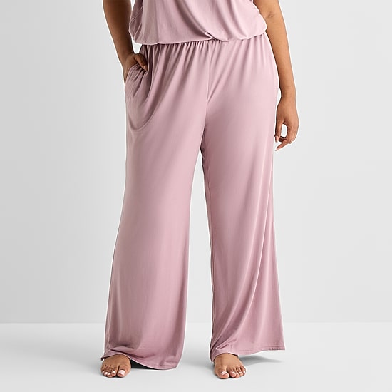 Ambrielle Womens Plus Pajama Pants