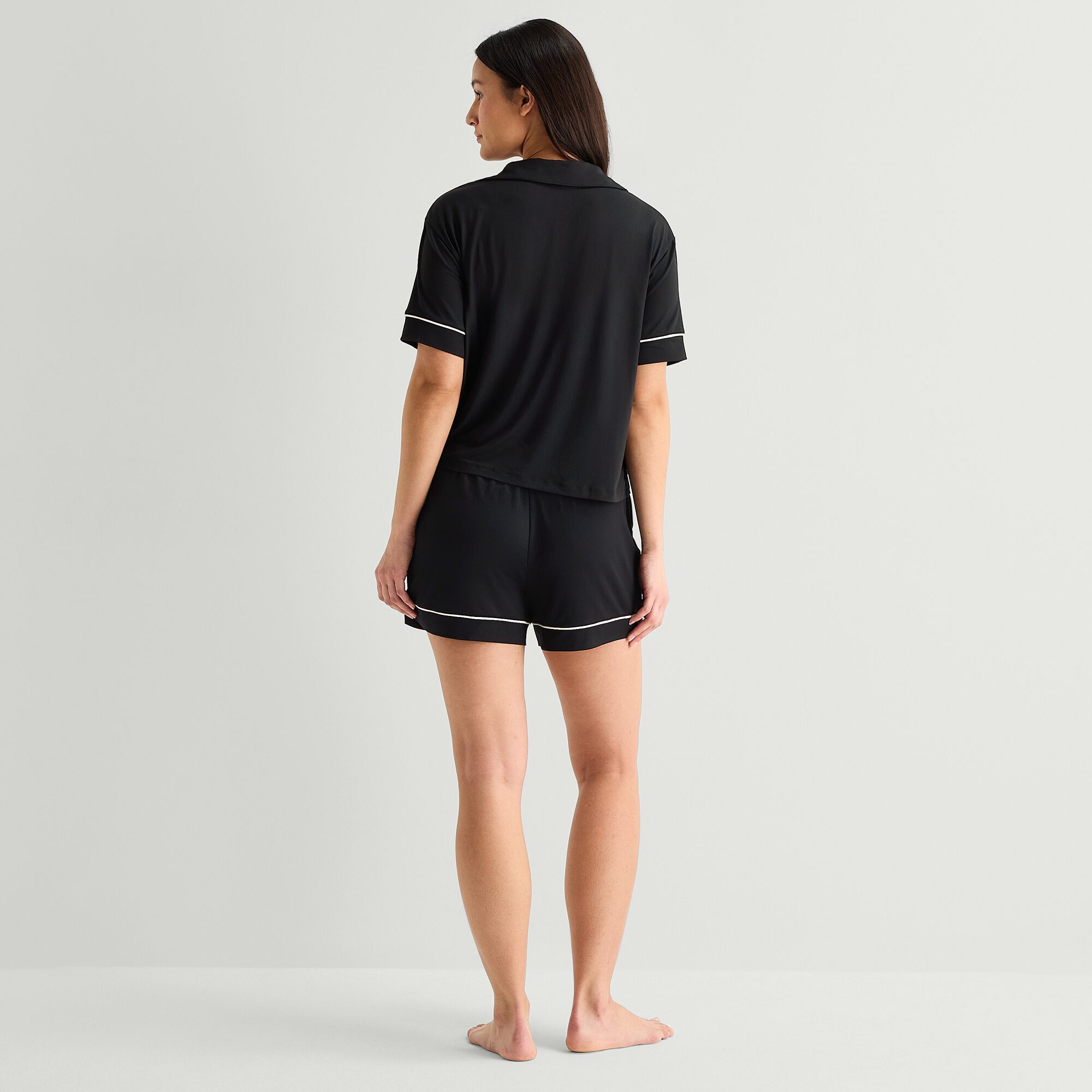 Ambrielle Womens Short Sleeve 2-pc. Pajama Set