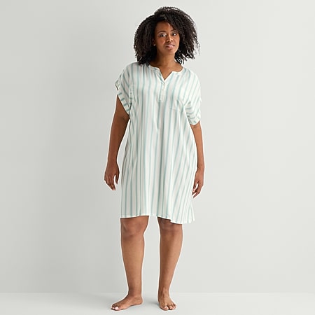 Liz Claiborne Cool and Calm Womens Short Sleeve Crew Neck
