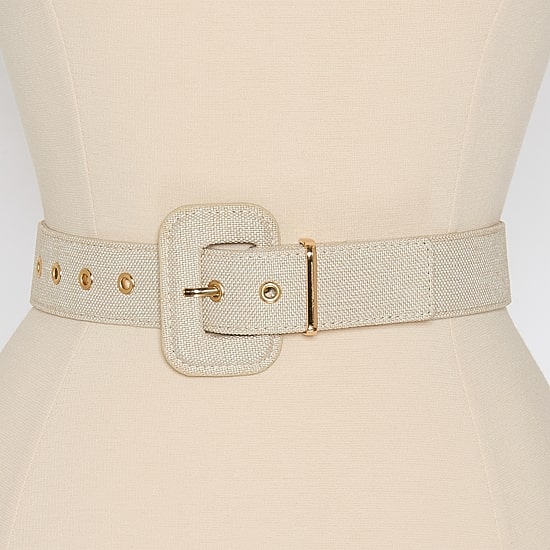 Liz Claiborne Fabric Pant Belt With Metal Keeper Womens Belt