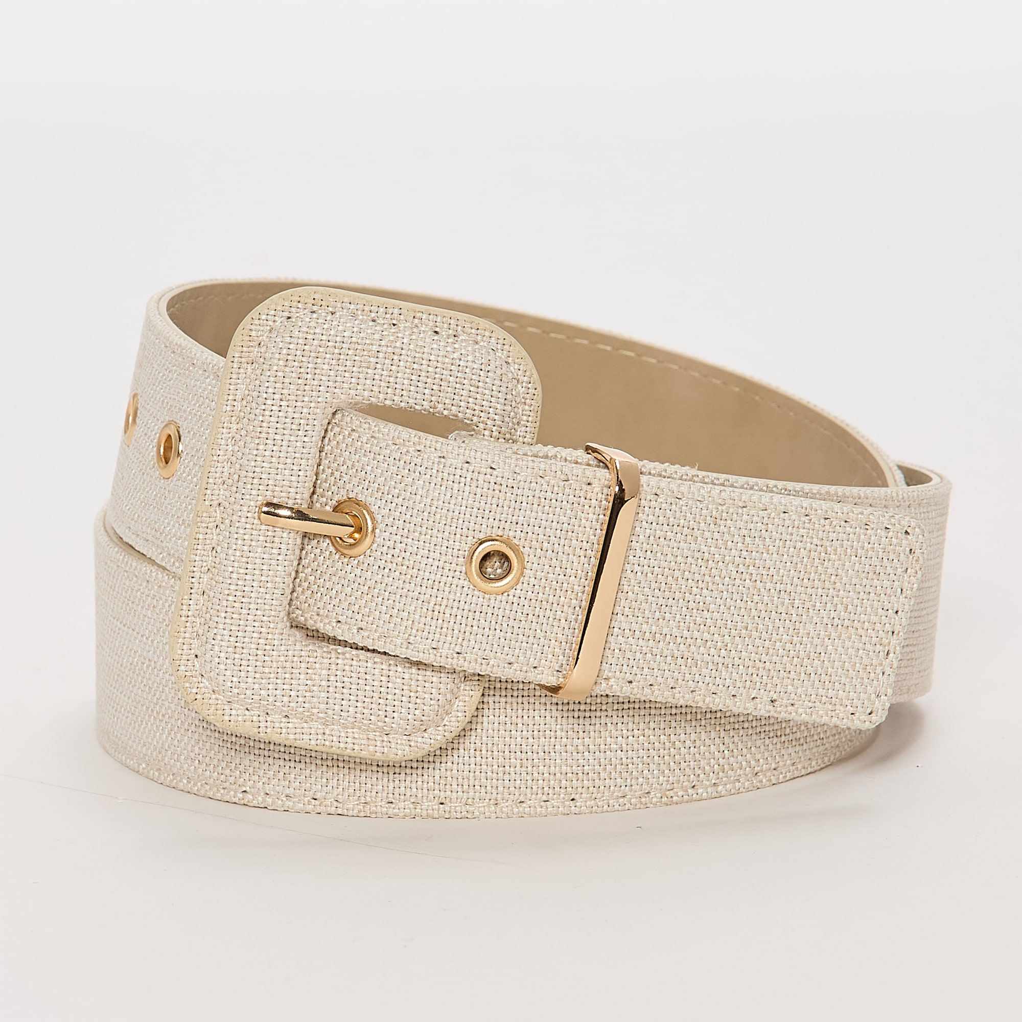 Liz Claiborne Fabric Pant Belt With Metal Keeper Womens