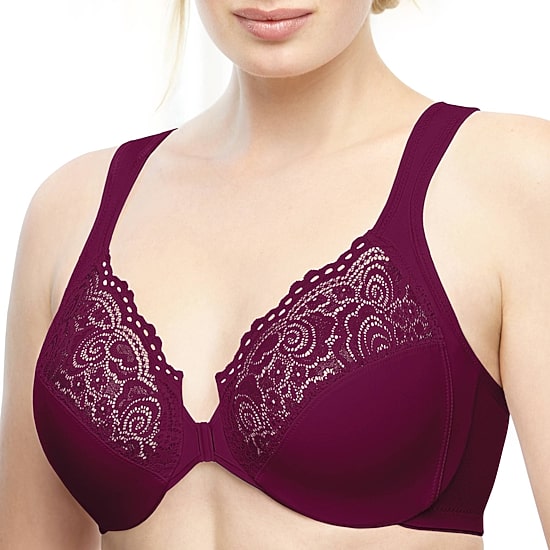 Glamorise Elegance Wonderwire® Front-Close Full Coverage Underwire Unlined Full Coverage Bra 1245