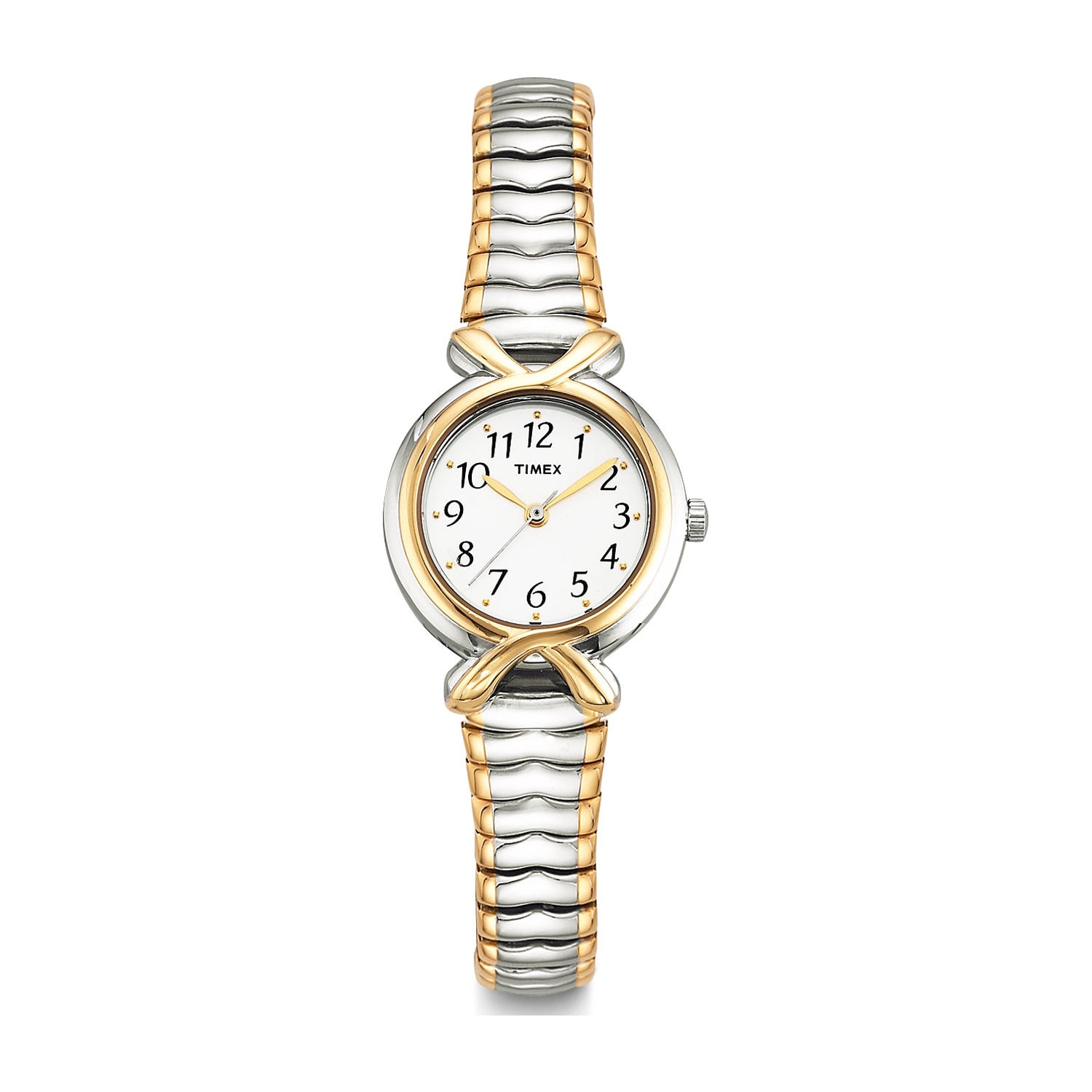 Timex Pleasant Street Womens Two Tone Stainless Steel Expansion Watch T218549j