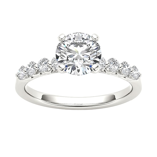 3/4 CT.T.W. Natural Round Diamond 14K Gold Engagement Ring