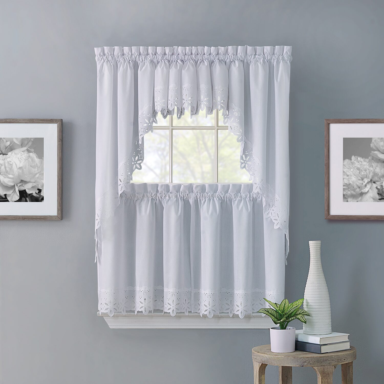 Regal Home Battenburg Swag Multi-Pack Rod Pocket Valance