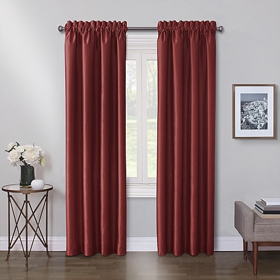 Max Blackout Mystique Rod Pocket 100% Blackout Single Curtain Panel