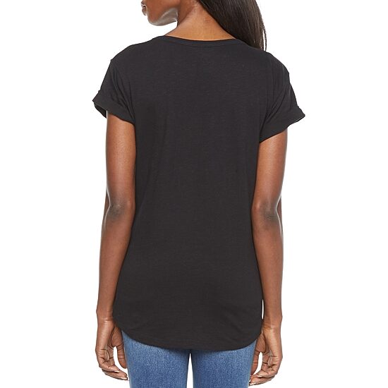 a.n.a Womens Round Neck Short Sleeve T-Shirt
