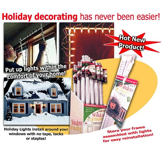The Window Wonder For Christmas Lights - 4 Rod Pack