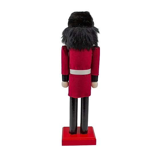14'' Red and Black Royal Guard Christmas Nutcracker Soldier with Rifle