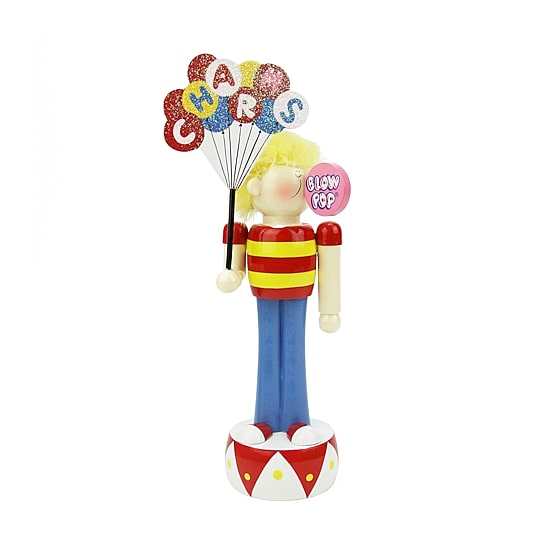 11'' Red and Yellow Charms Blow Pop Boy Tabletop Christmas Figurine