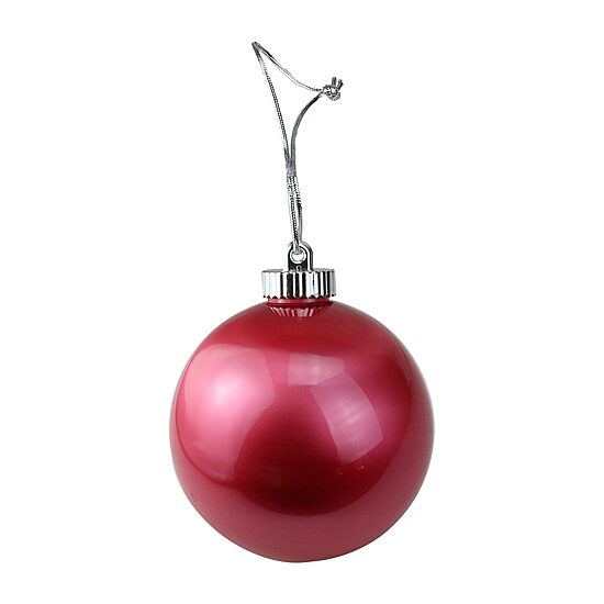 3ct Red LED Lighted Battery Operated Shatterproof Christmas Ball Ornaments 6'' (150mm)