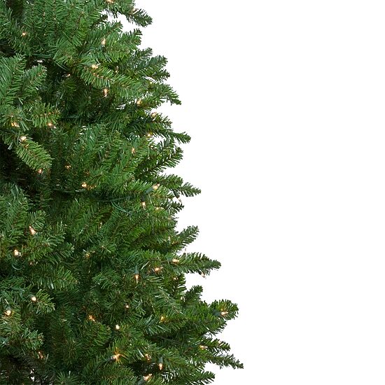 10' Pre-Lit Slim Eastern Pine Artificial Christmas Tree - Clear Lights