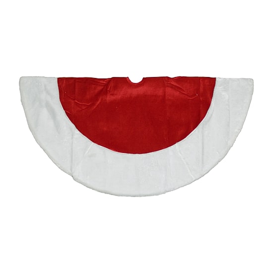 Northlight Red And White Traditional Border Tree Skirt