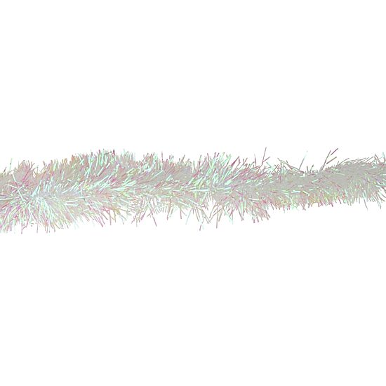 50' x 4'' White Iridescent Artificial Christmas Garland - Unlit