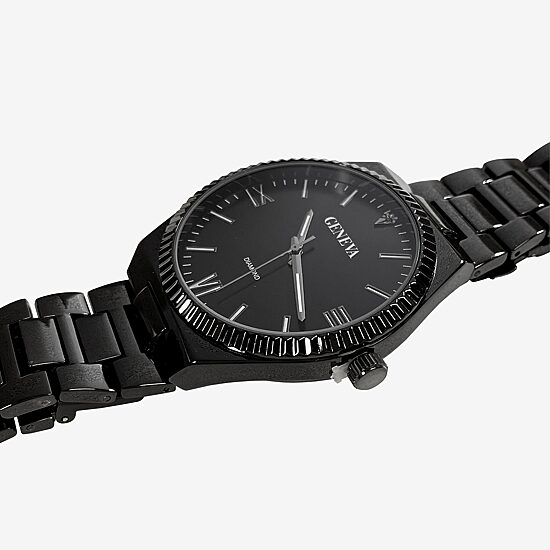 Geneva Mens Black Bracelet Watch Mac8169jc