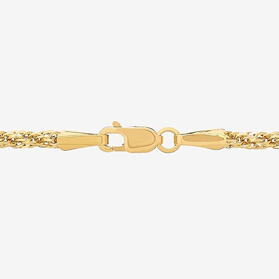 Unisex Adult 10K Gold 18 Inch Rope Chain Necklace