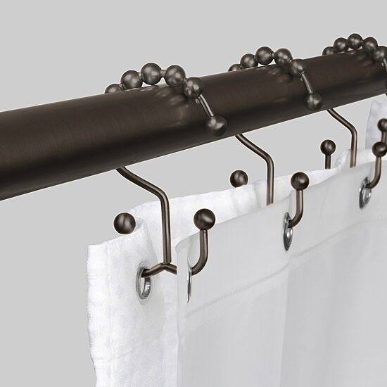 Maytex Mills Double Ball Glilde Shower Curtain Hooks